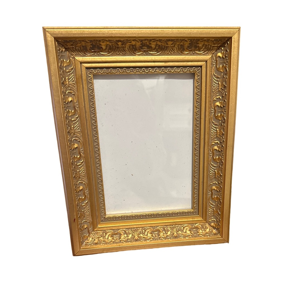 Gold Ornate Decorative Picture Frame 5x7in Baroque Style